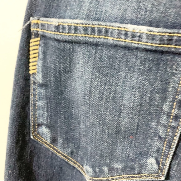 Paige Carter Slim Damen Destructed Dark Wash Cropped Skinny Jeans Size 24 - Picture 11 of 16